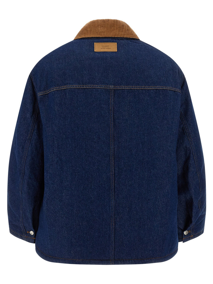 Men’s Ami Paris Blue Cotton Denim Jacket