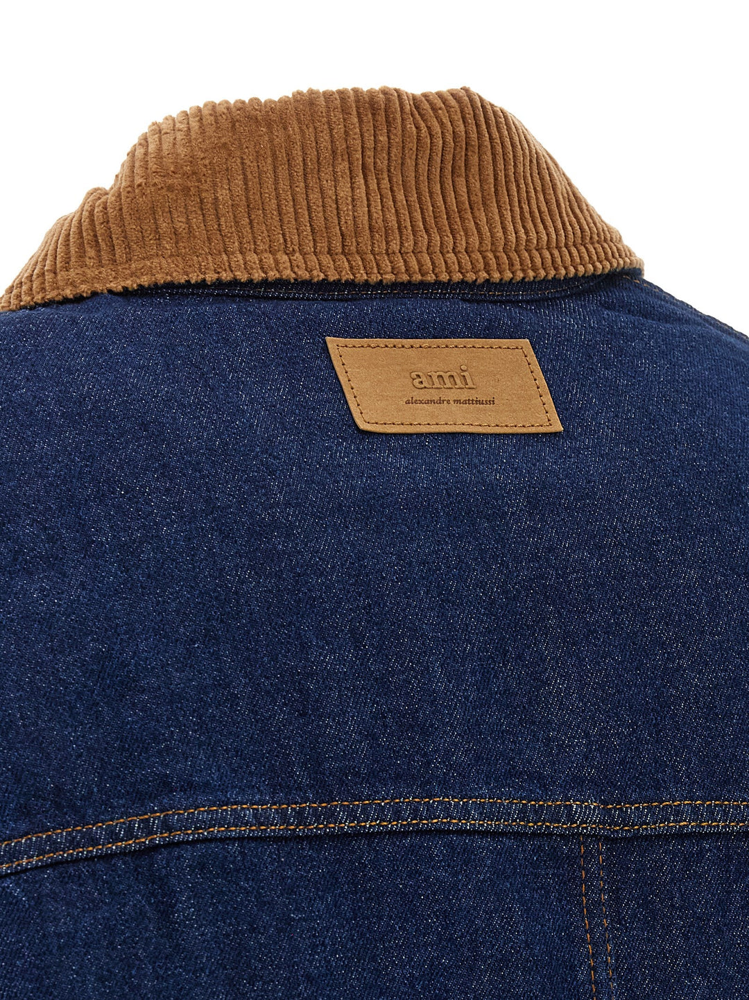 Men’s Ami Paris Blue Cotton Denim Jacket