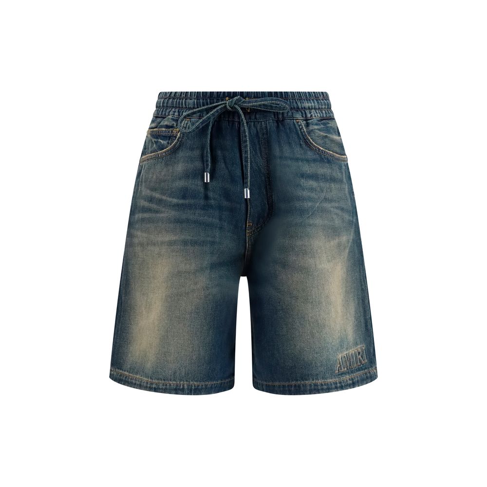 Men’s Amiri Blue Cotton Bermuda Shorts
