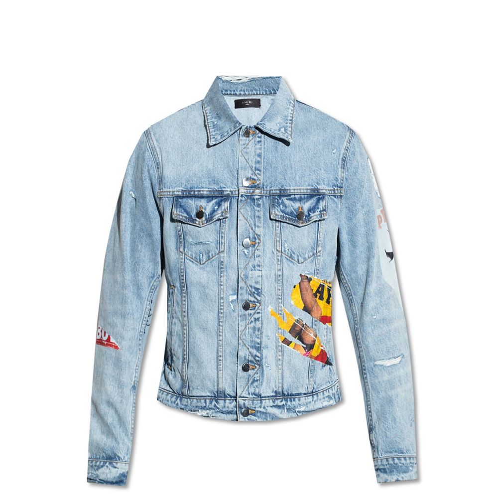Men’s Amiri Blue Cotton Denim Jacket