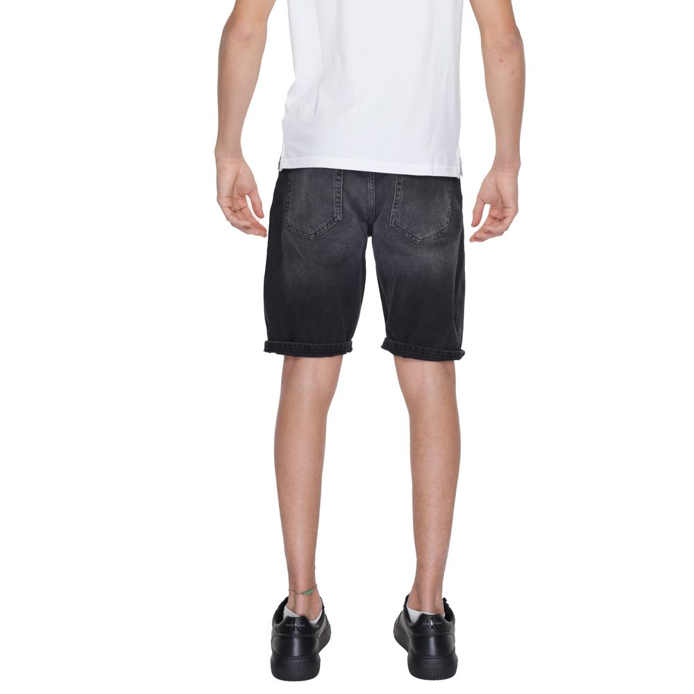 Men’s Antony Morato Black Cotton Bermuda Shorts