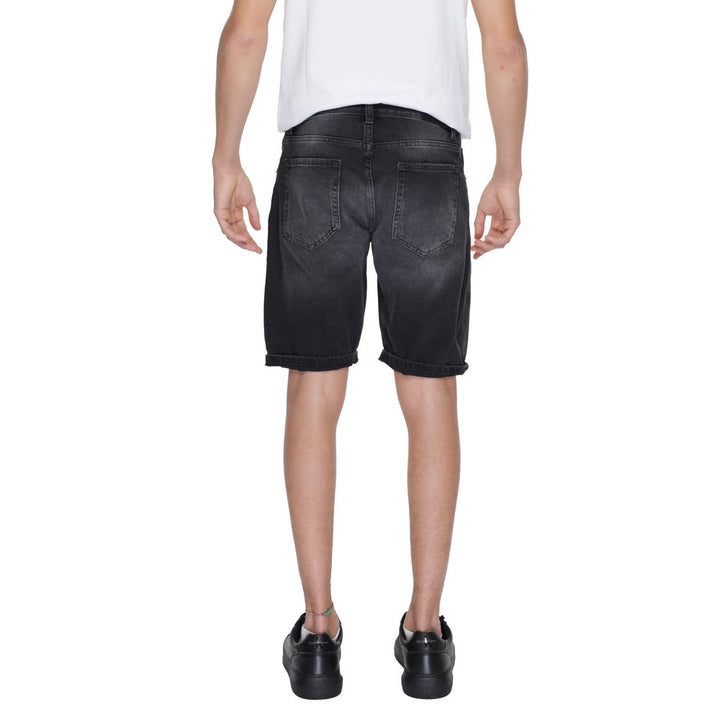Men’s Antony Morato Black Cotton Bermuda Shorts