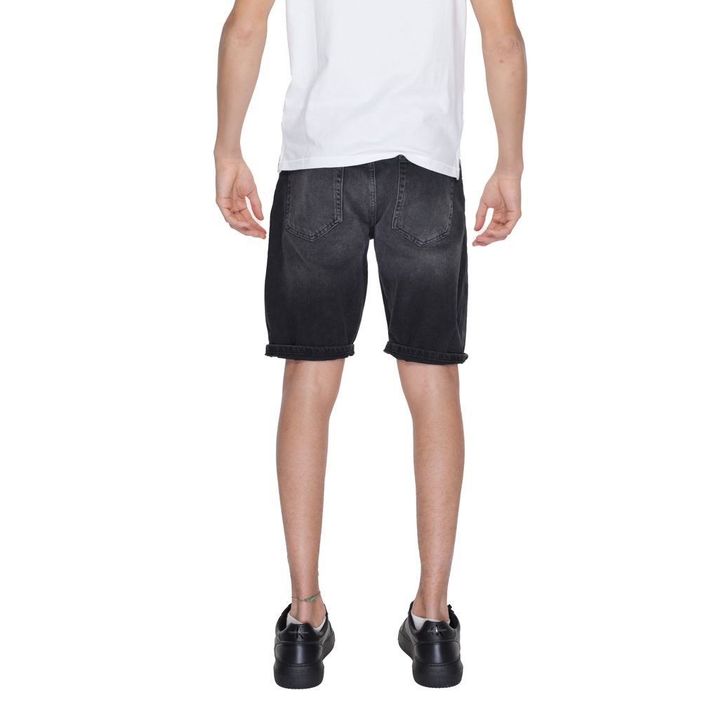 Men’s Antony Morato Black Cotton Bermuda Shorts