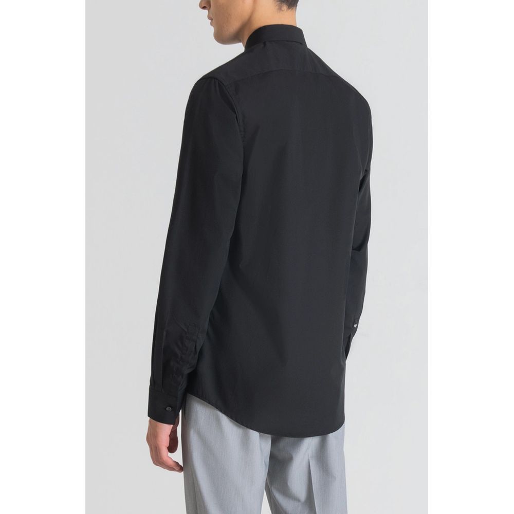 Men’s Antony Morato Black Cotton Dress Shirt