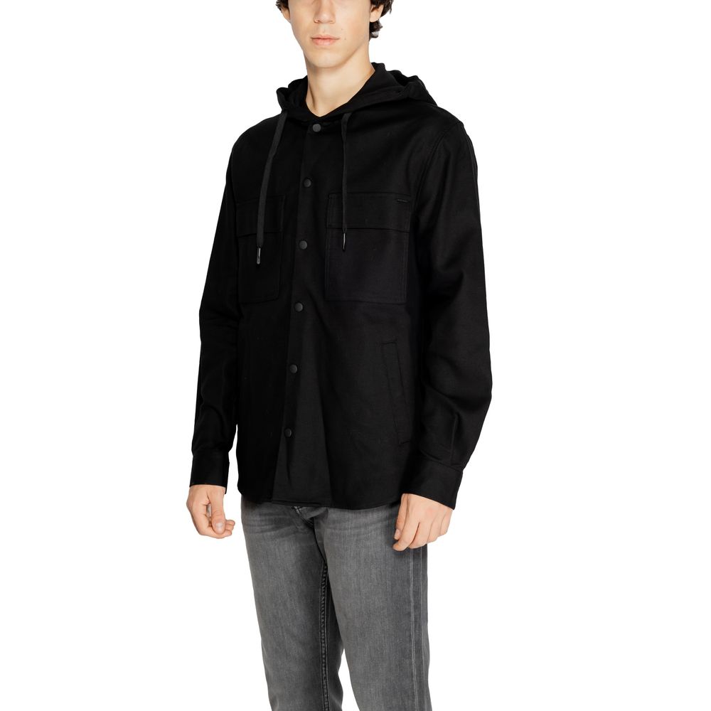 Men’s Antony Morato Black Cotton Shell Jacket