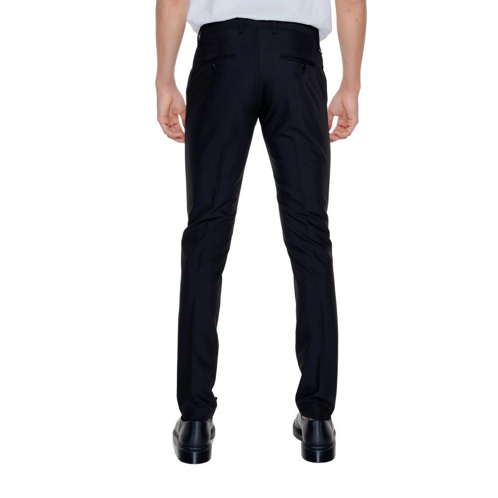 Men’s Antony Morato Black Polyester Dress Pants