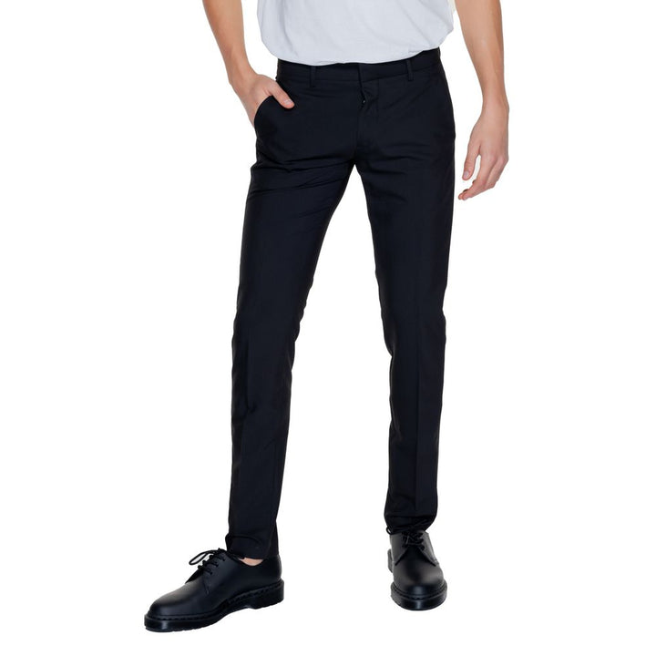 Men’s Antony Morato Black Polyester Dress Pants
