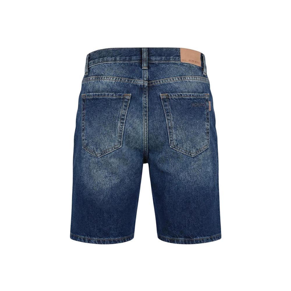 Men’s Antony Morato Blue Cotton Bermuda Shorts