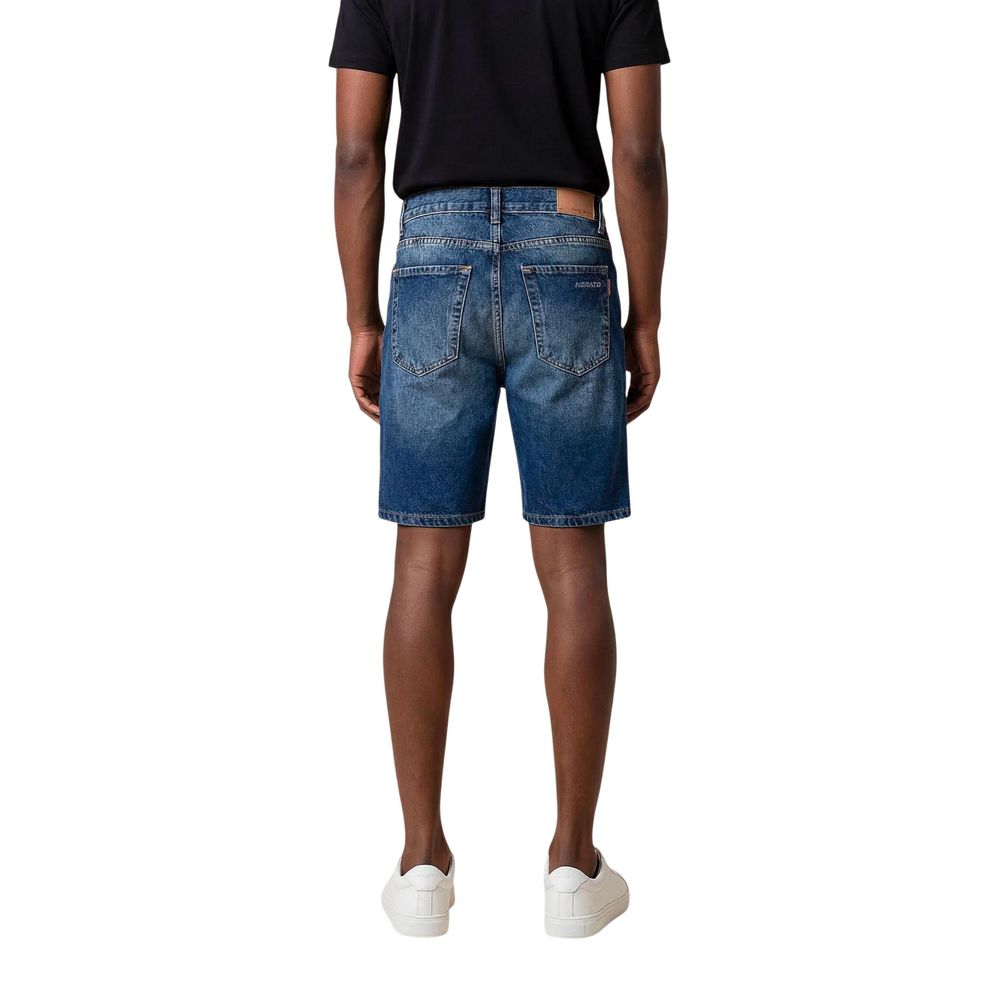 Men’s Antony Morato Blue Cotton Bermuda Shorts