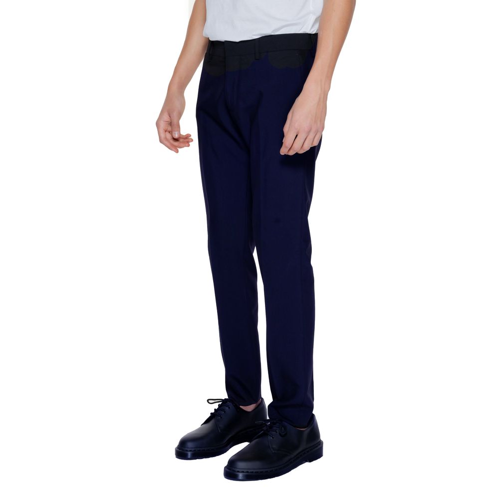 Men’s Antony Morato Blue Polyester Dress Pants