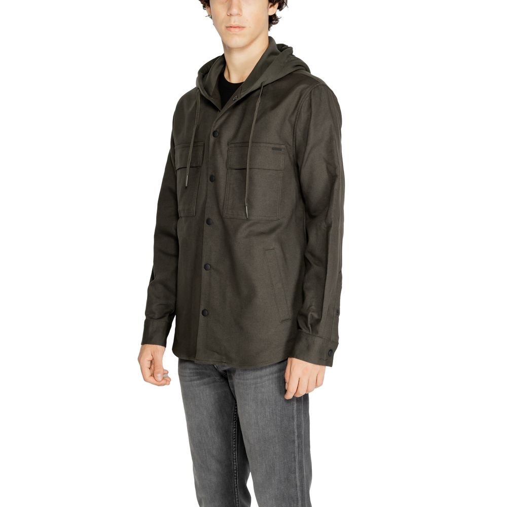 Men’s Antony Morato Green Cotton Shell Jacket