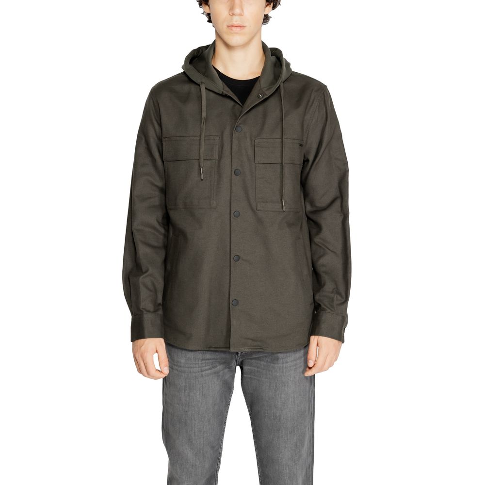 Men’s Antony Morato Green Cotton Shell Jacket