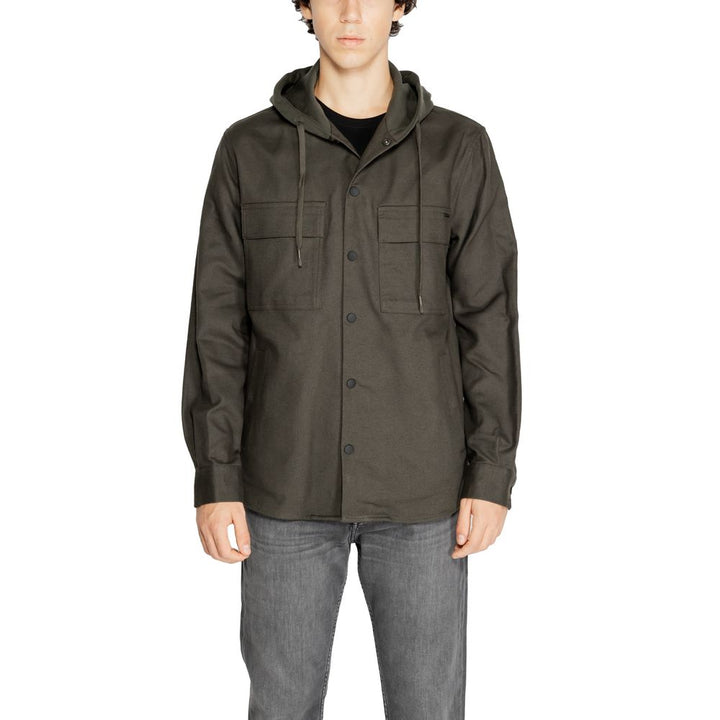 Men’s Antony Morato Green Cotton Shell Jacket