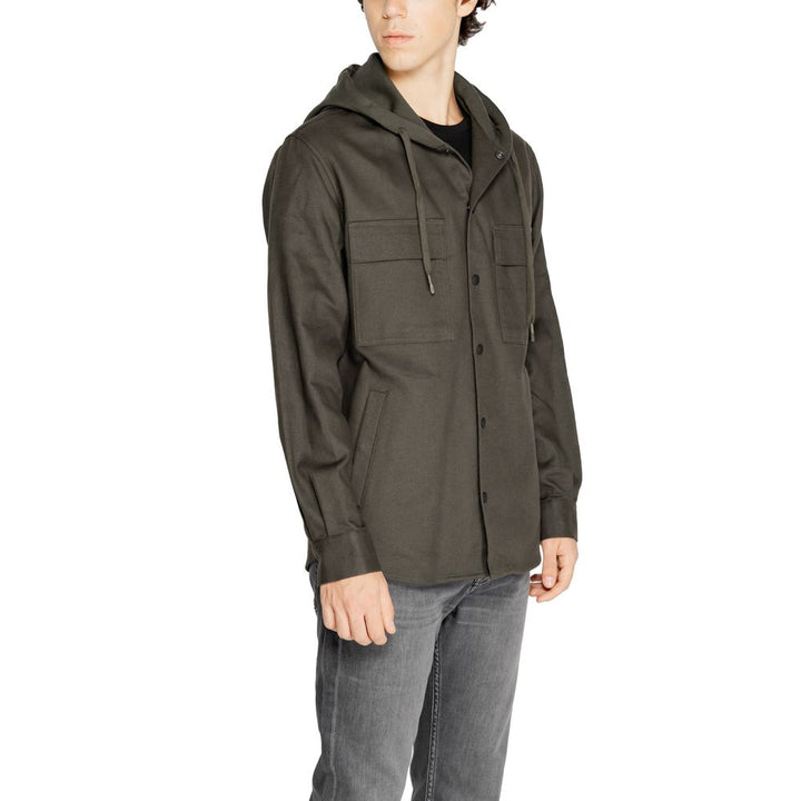 Men’s Antony Morato Green Cotton Shell Jacket