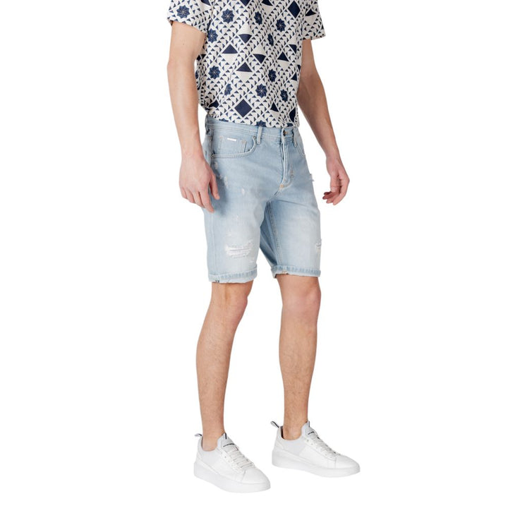 Men’s Antony Morato Light Blue Cotton Bermuda Shorts