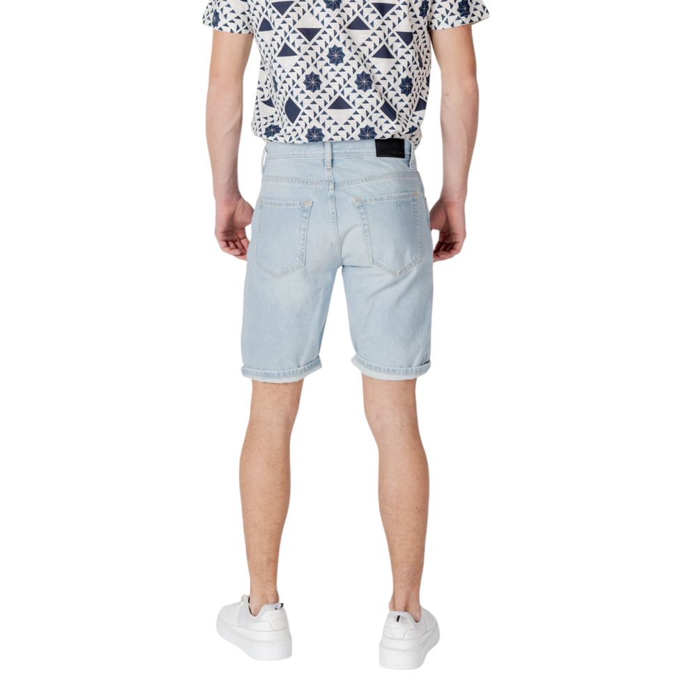Men’s Antony Morato Light Blue Cotton Bermuda Shorts