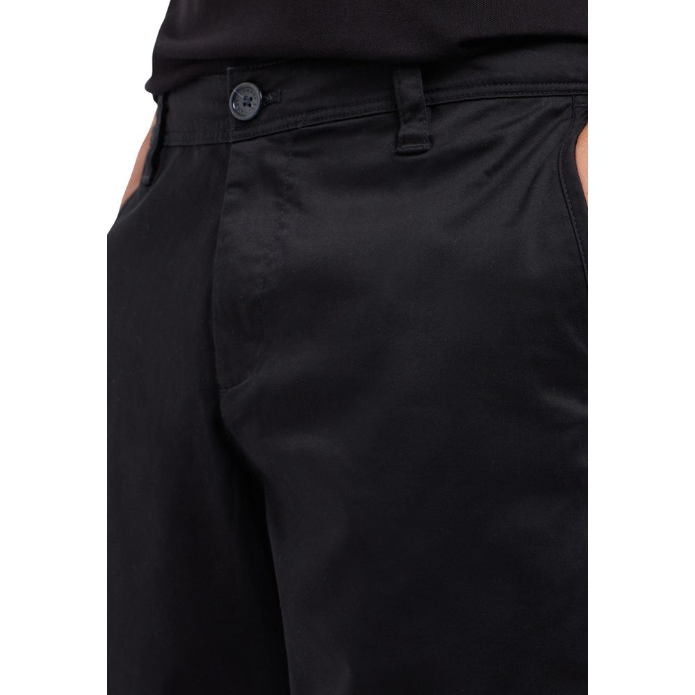 Men’s Armani Exchange Black Cotton Bermuda Shorts