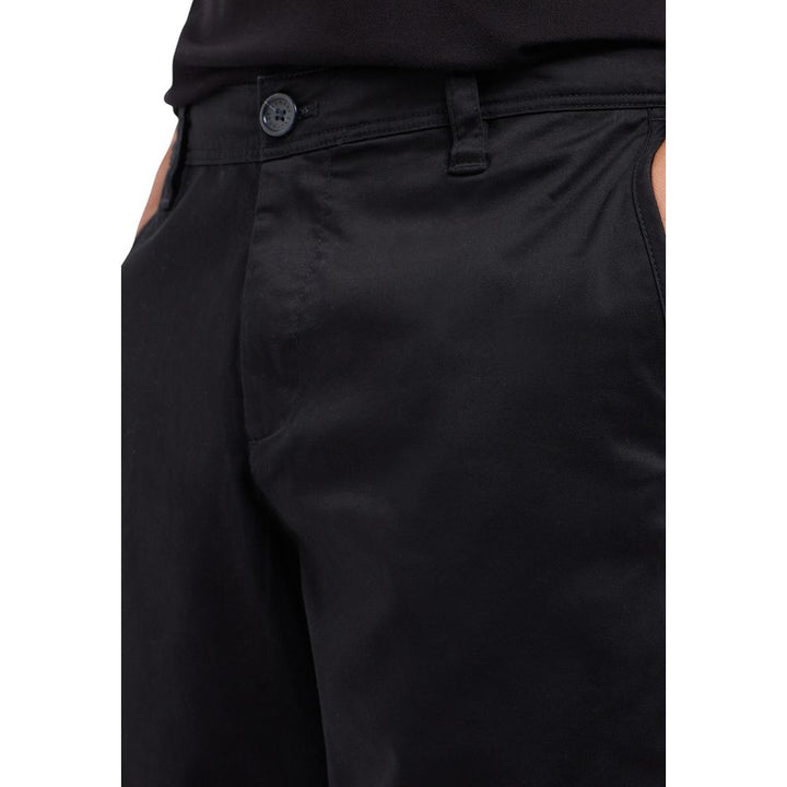 Men’s Armani Exchange Black Cotton Bermuda Shorts
