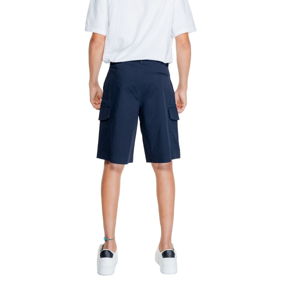 Men’s Armani Exchange Blue Cotton Bermuda Shorts