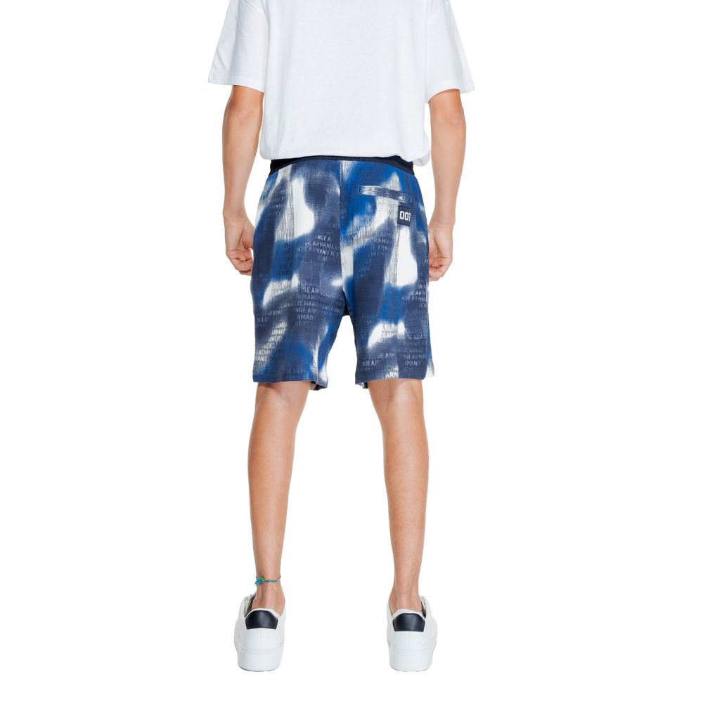 Men’s Armani Exchange Blue Cotton Bermuda Shorts