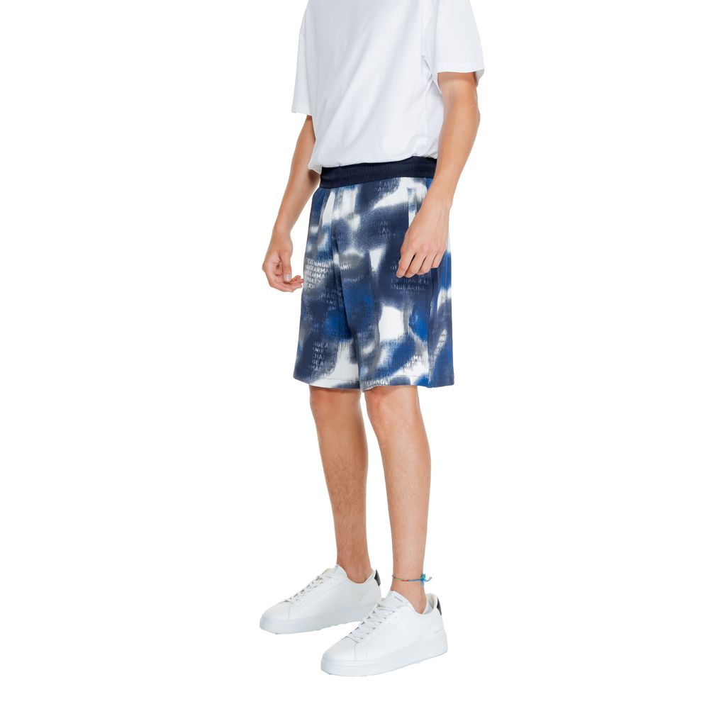 Men’s Armani Exchange Blue Cotton Bermuda Shorts