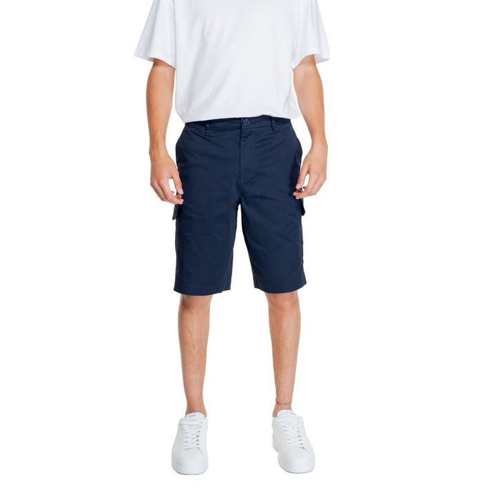 Men’s Armani Exchange Blue Cotton Bermuda Shorts
