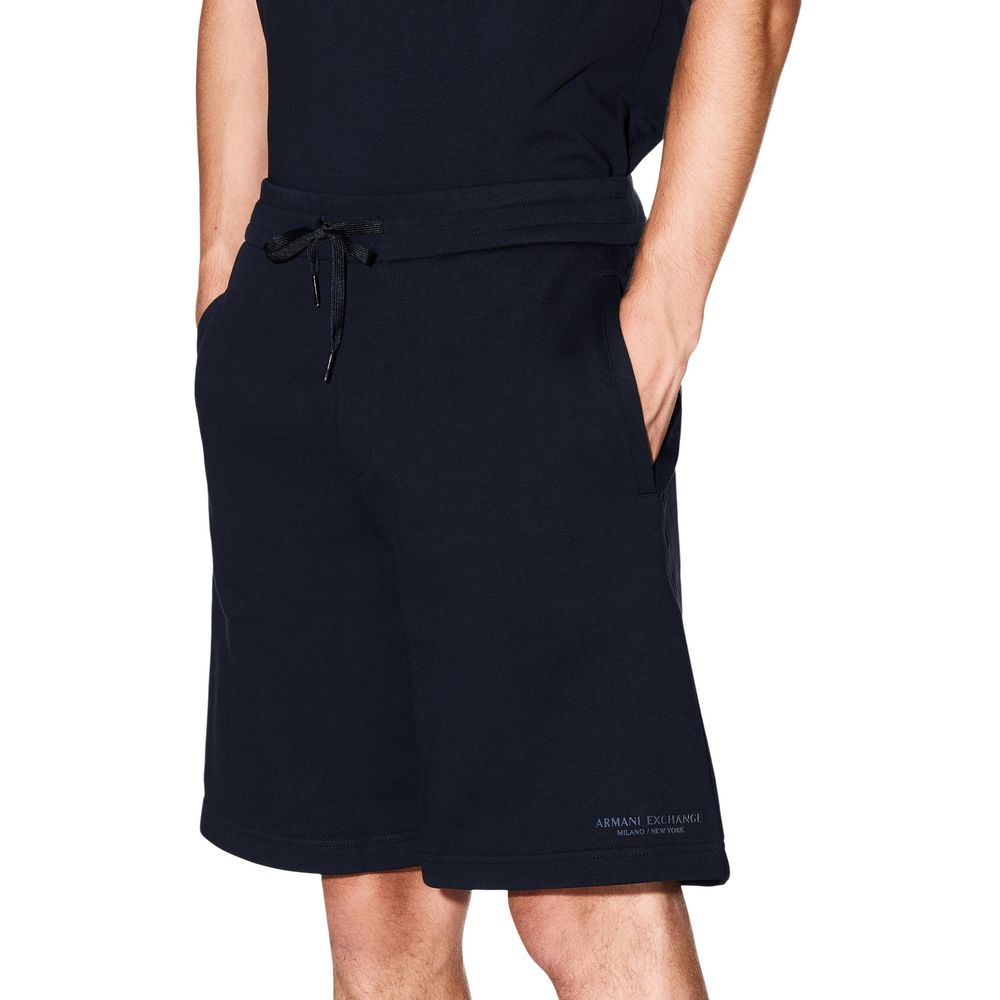 Men’s Armani Exchange Blue Cotton Knee Length