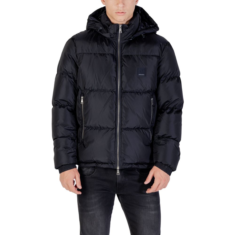 Men’s Armani Exchange Blue Polyamide Coat