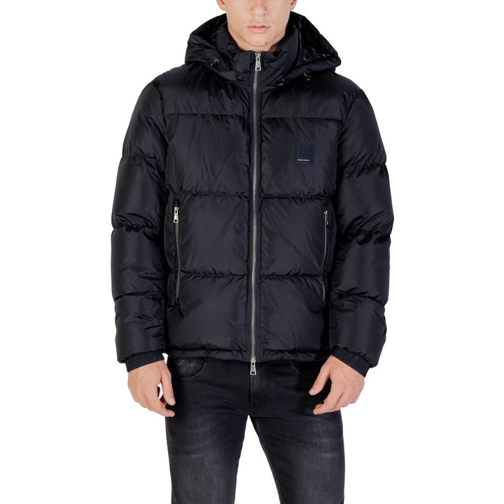 Men’s Armani Exchange Blue Polyamide Coat