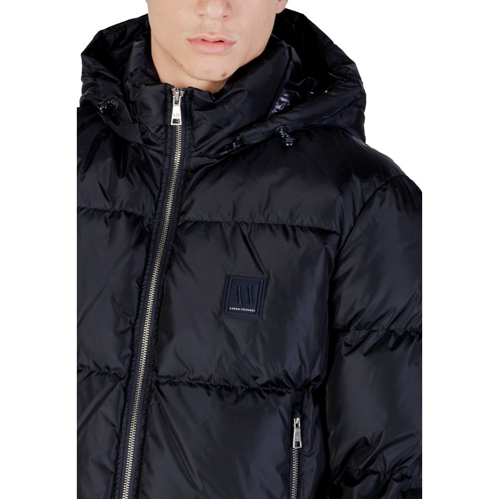 Men’s Armani Exchange Blue Polyamide Coat