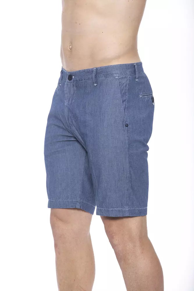 Men’s Armata Di Mare Blue Cotton Shorts