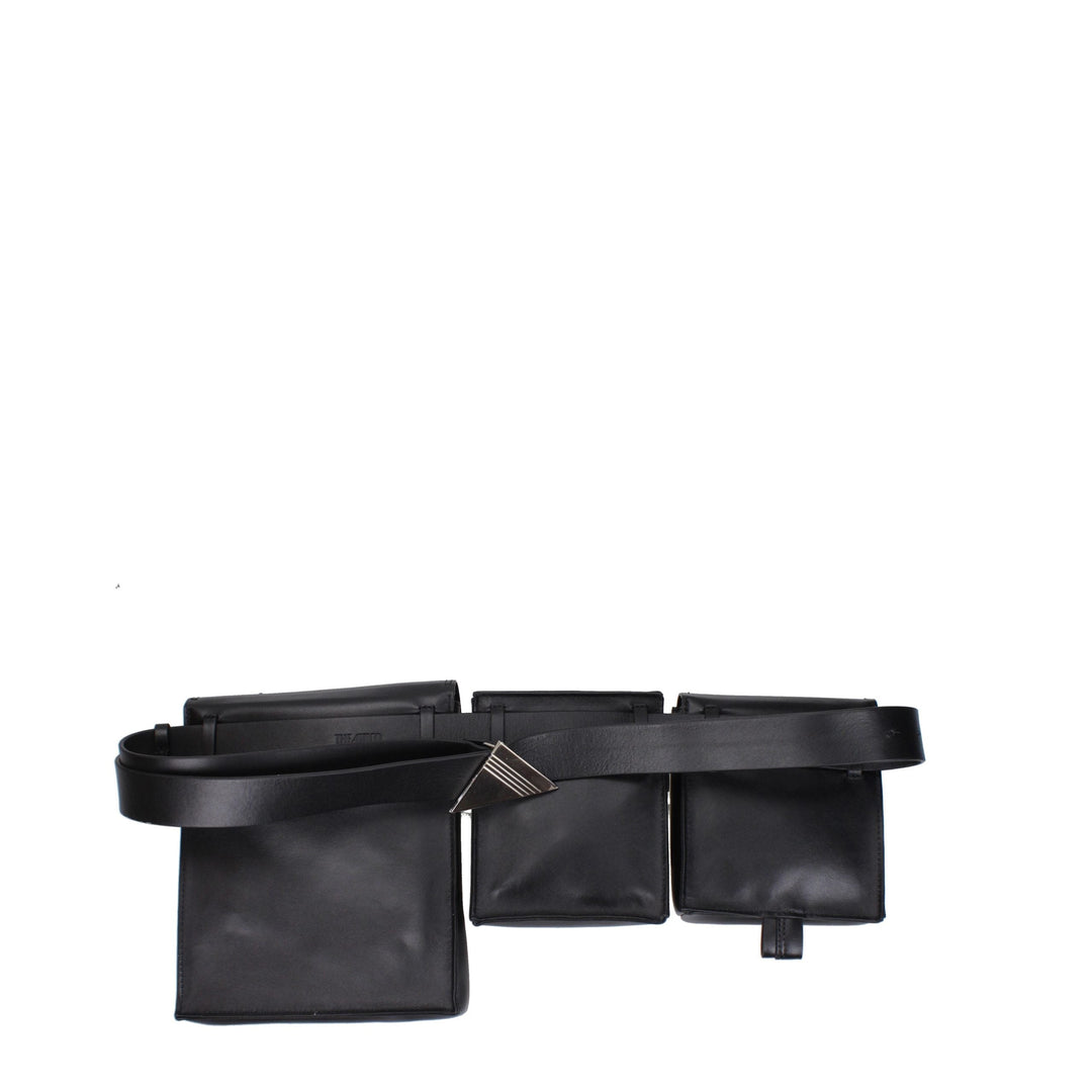 Men’s the Attico Black Leather Backpack