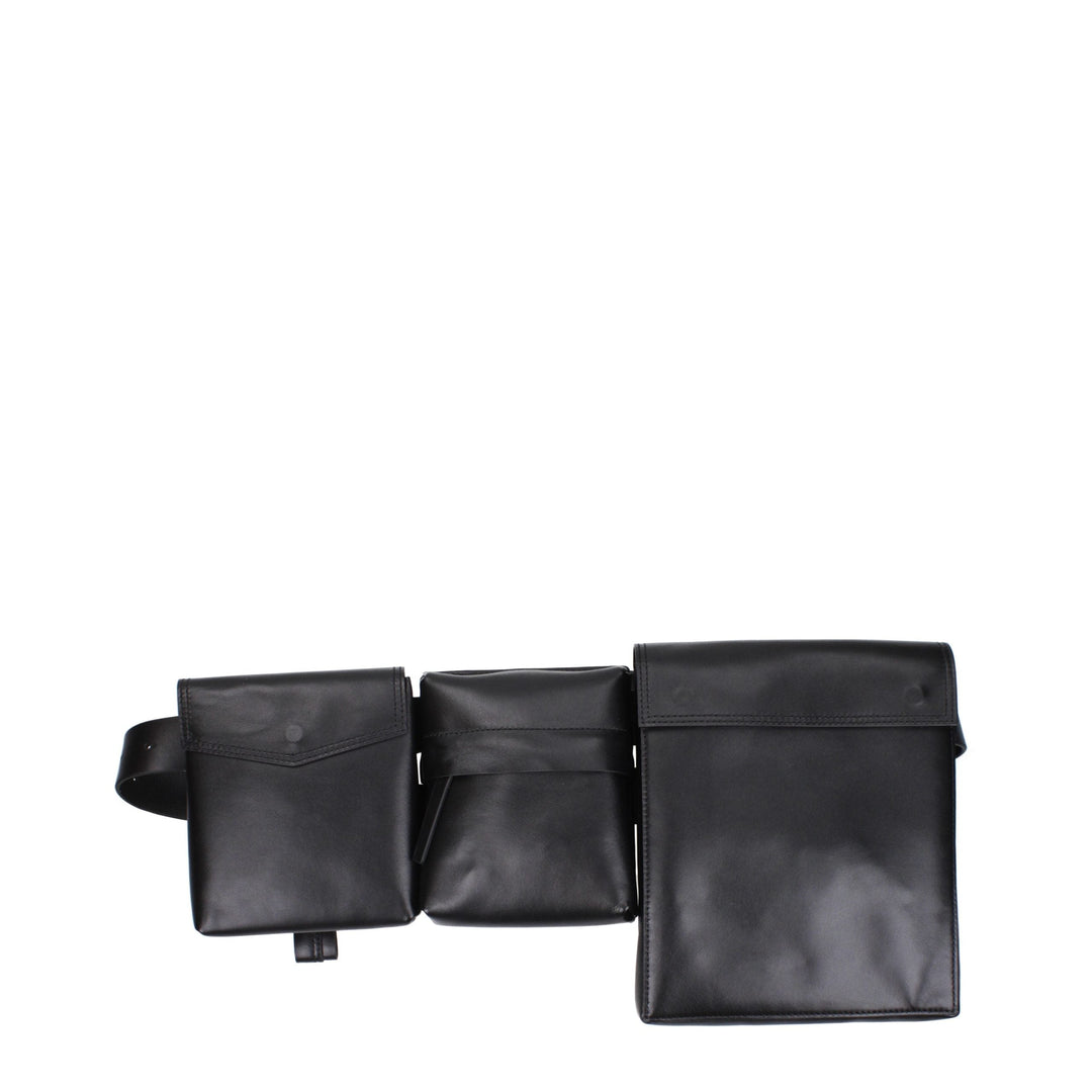 Men’s the Attico Black Leather Backpack