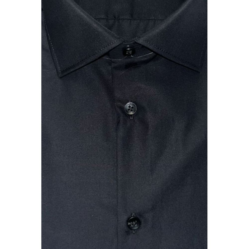 Men’s Baldinini Trend Black Cotton Men Shirt