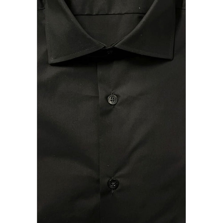 Men’s Baldinini Trend Black Cotton Shirt