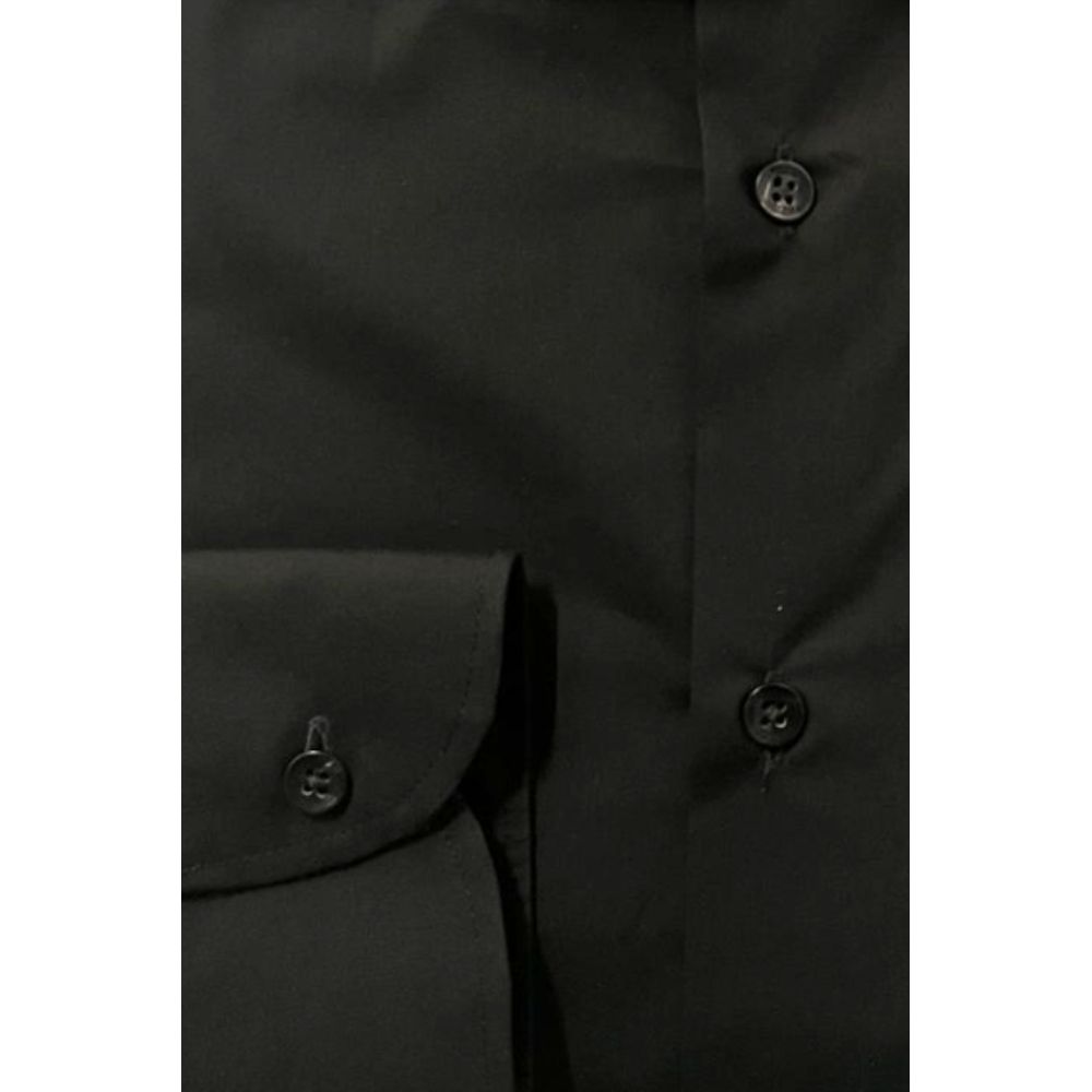Men’s Baldinini Trend Black Cotton Shirt