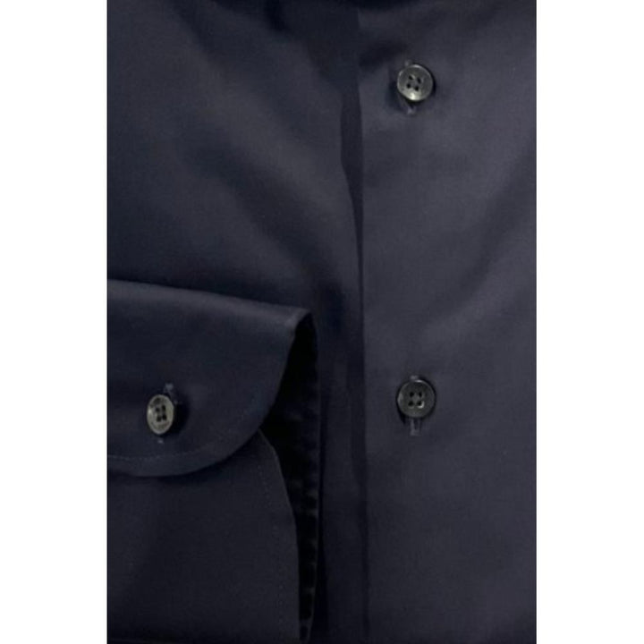 Baldinini Trend Black Cotton Men’s Shirt