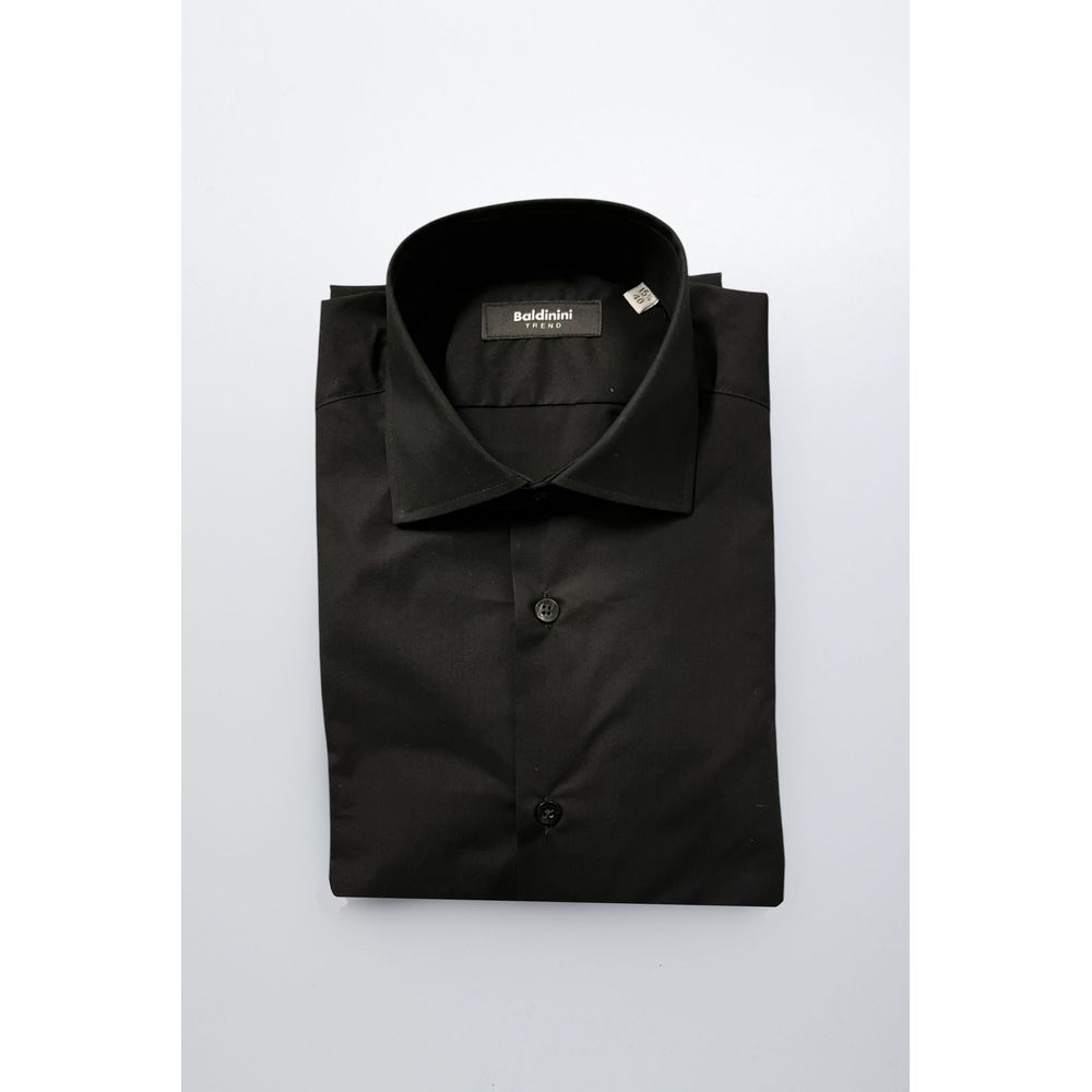 Men’s Baldinini Trend Black Cotton Shirt