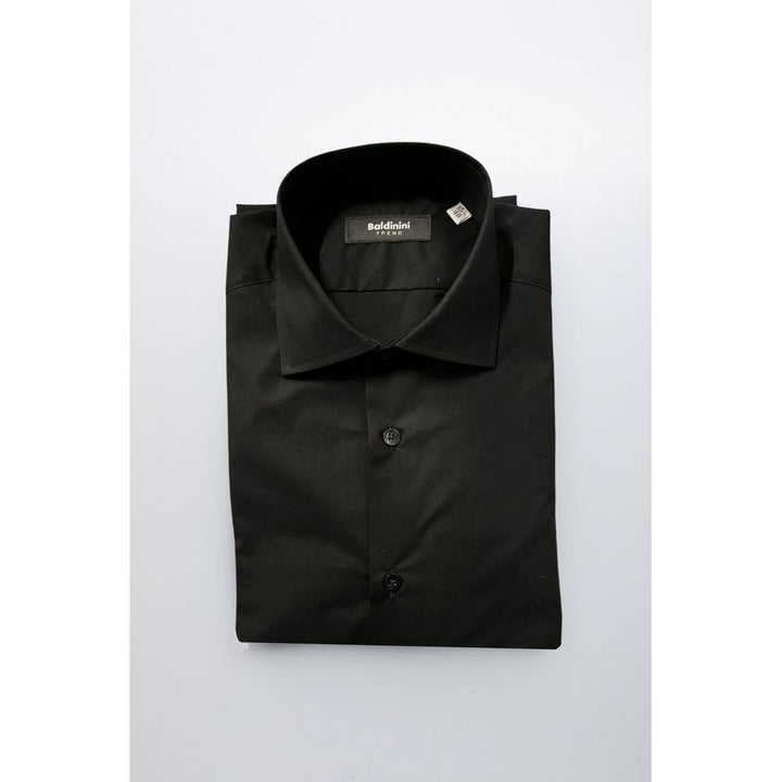 Men’s Baldinini Trend Black Cotton Shirt