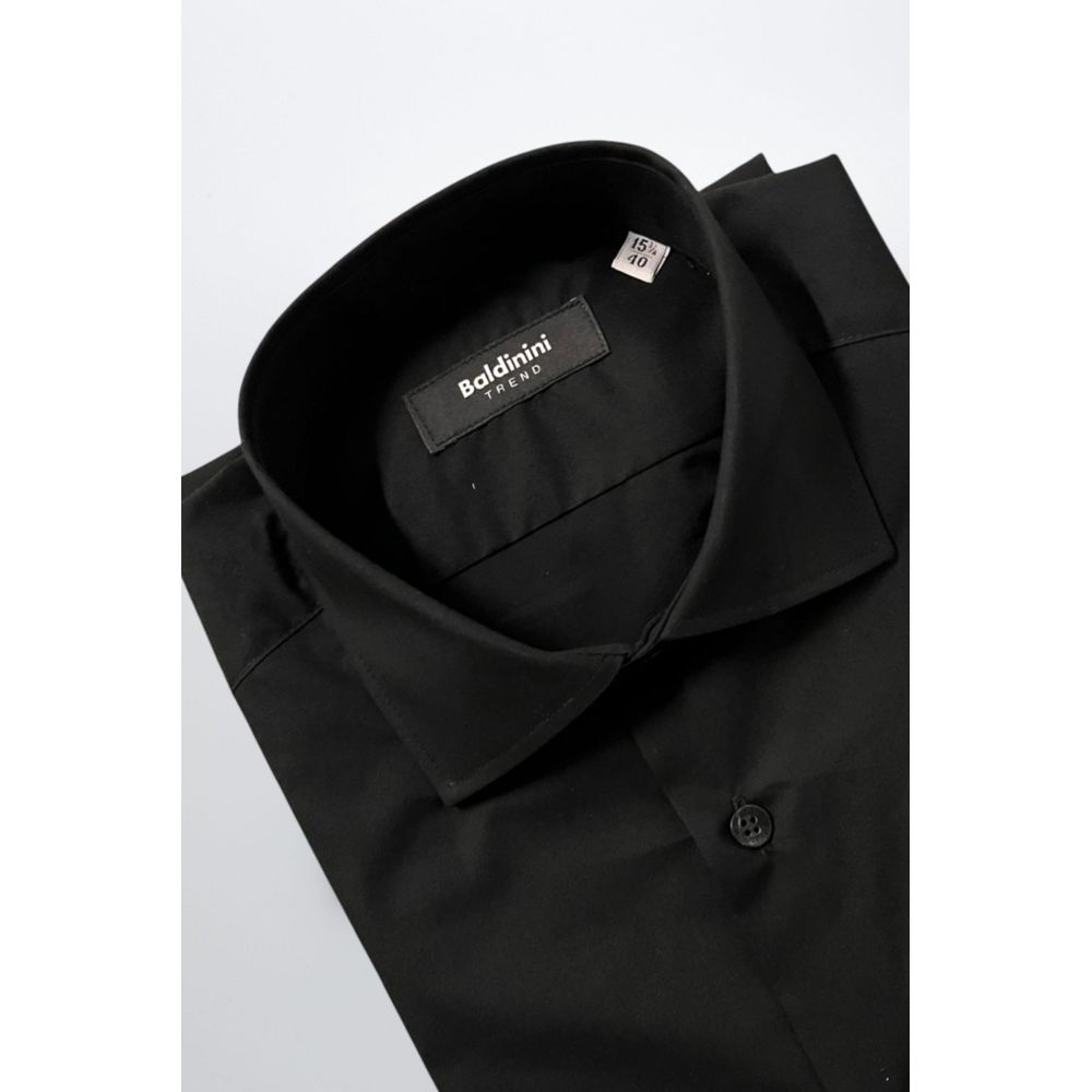 Men’s Baldinini Trend Black Cotton Shirt