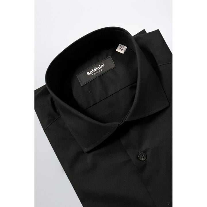 Men’s Baldinini Trend Black Cotton Shirt