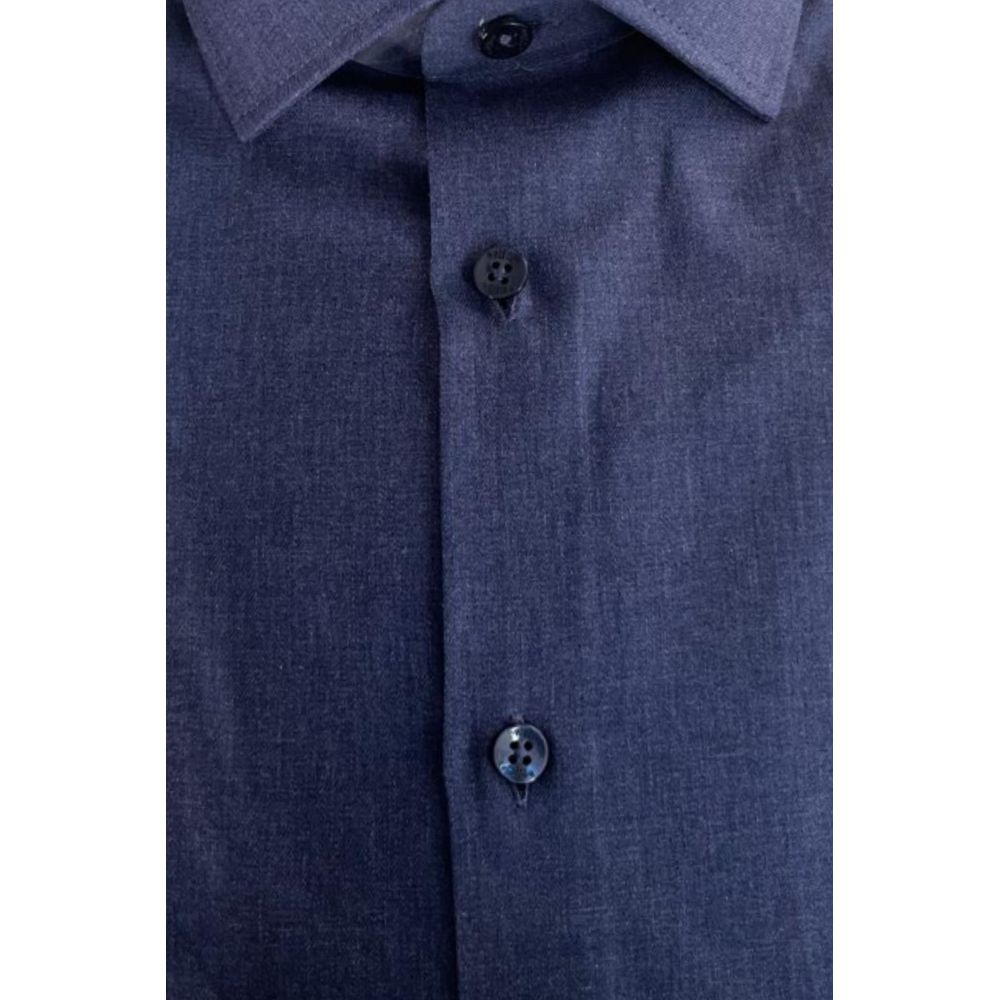 Men’s Baldinini Trend Blue Cotton Men Shirt