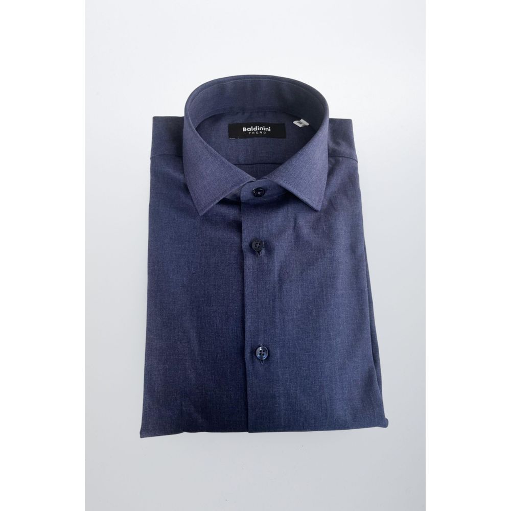 Men’s Baldinini Trend Blue Cotton Men Shirt