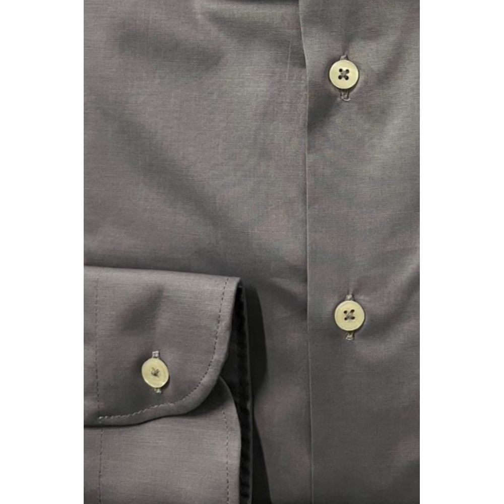 Men’s Baldinini Trend Gray Cotton Men Shirt