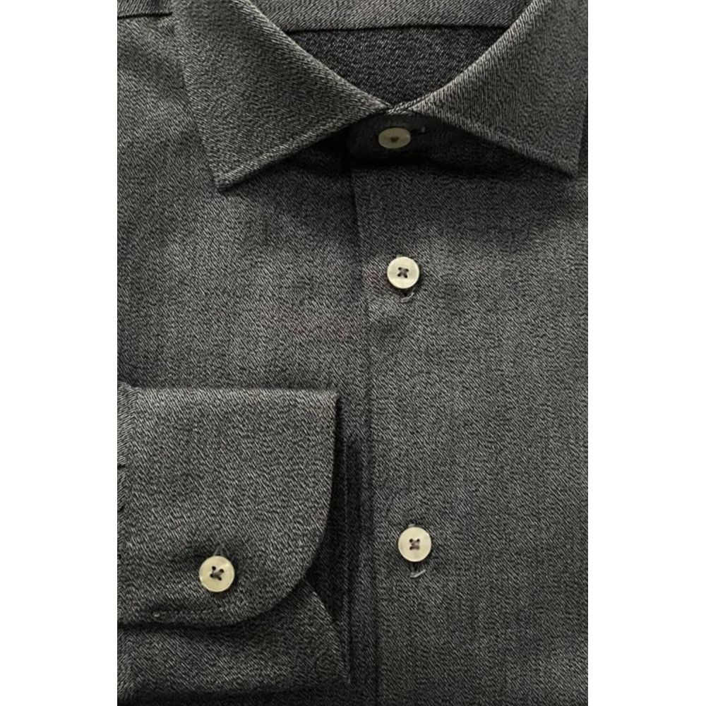Men’s Baldinini Trend Gray Cotton Men Shirt