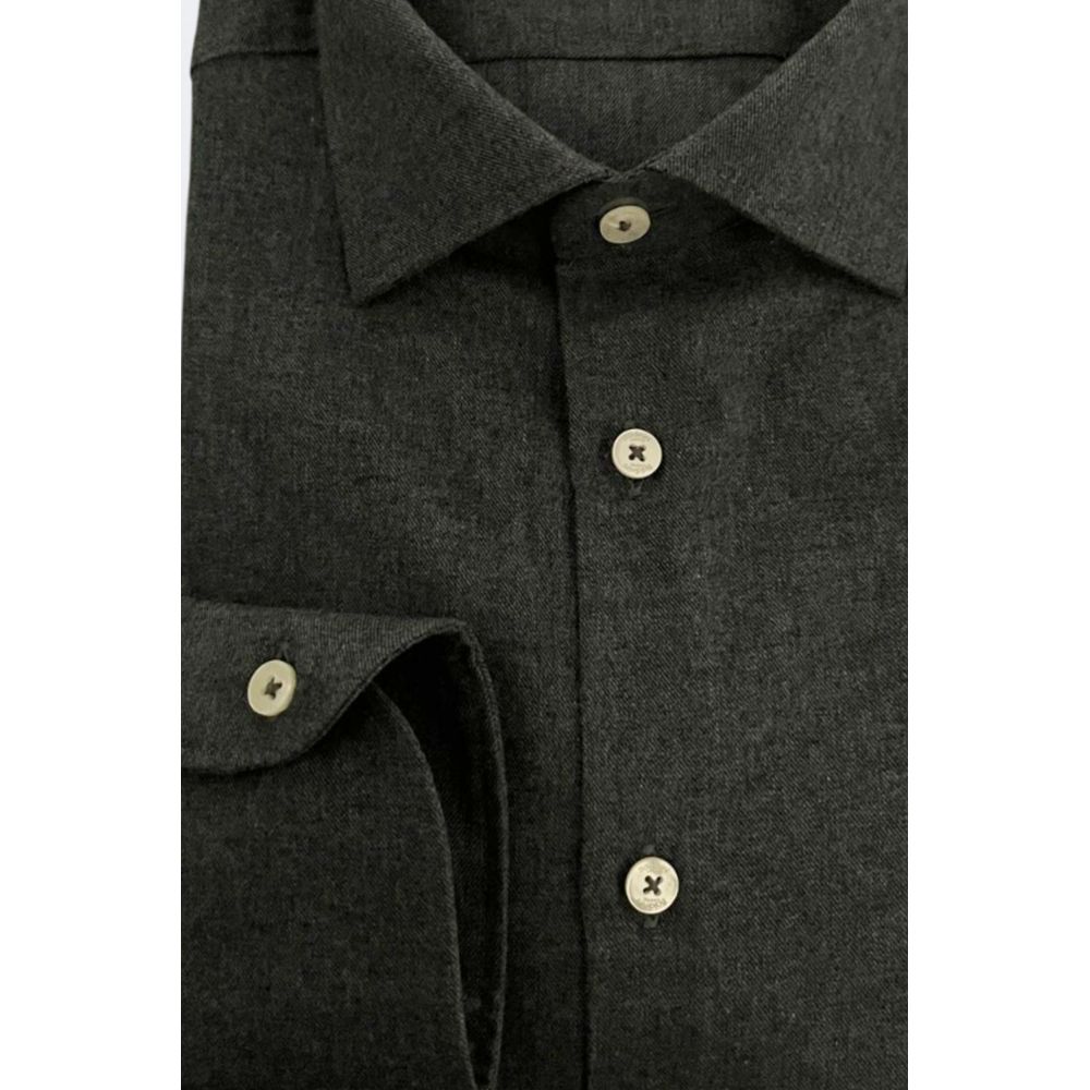 Men’s Baldinini Trend Gray Cotton Men Shirt