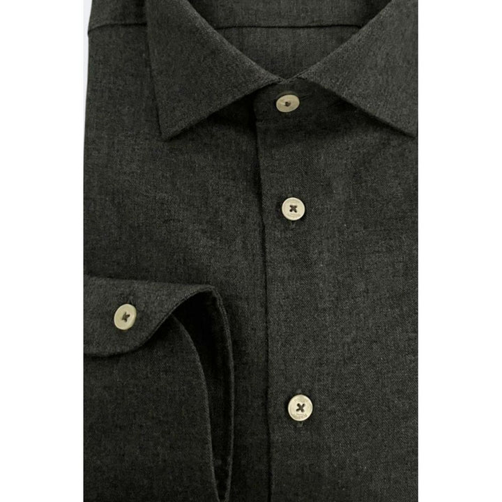 Men’s Baldinini Trend Gray Cotton Men Shirt