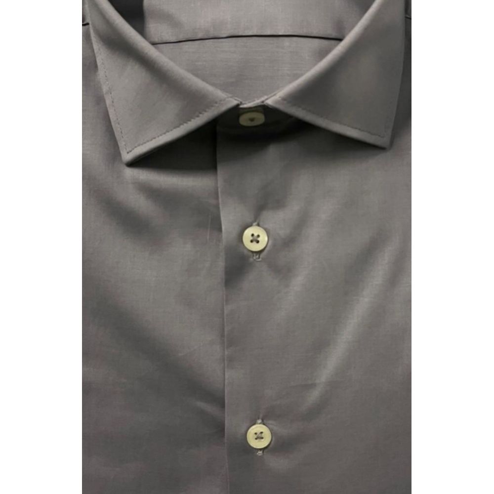 Men’s Baldinini Trend Gray Cotton Men Shirt