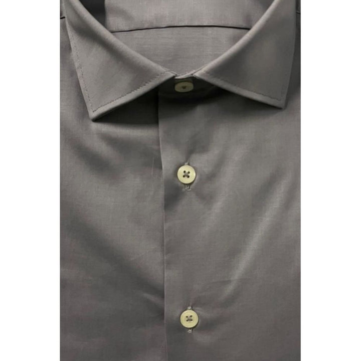 Men’s Baldinini Trend Gray Cotton Men Shirt