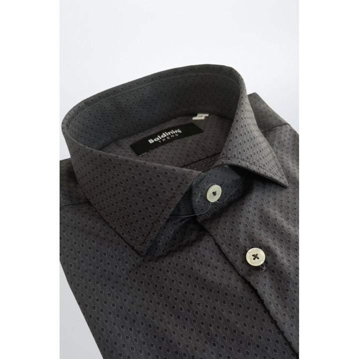 Men’s Baldinini Trend Gray Cotton Men Shirt
